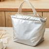 1pc Versatile Canvas Insulated Lunch Bag with Zipper Portable Storage Tote for Travel & Picnics Easy-Clean Square Organizer