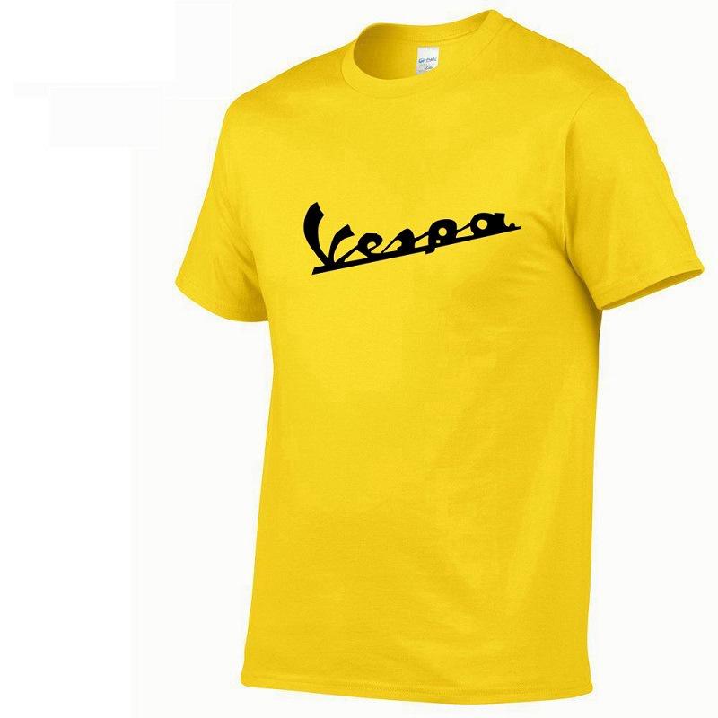 Shirt 2017 Men Funny Vespa Tshirt 100 Cotton Summer Short Sleeve Round