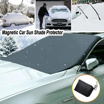 Copertura parasole per parabrezza auto, protezione solare per neve e impermeabile, copertura magnetica per automobile, copertura per parabrezza anteriore auto