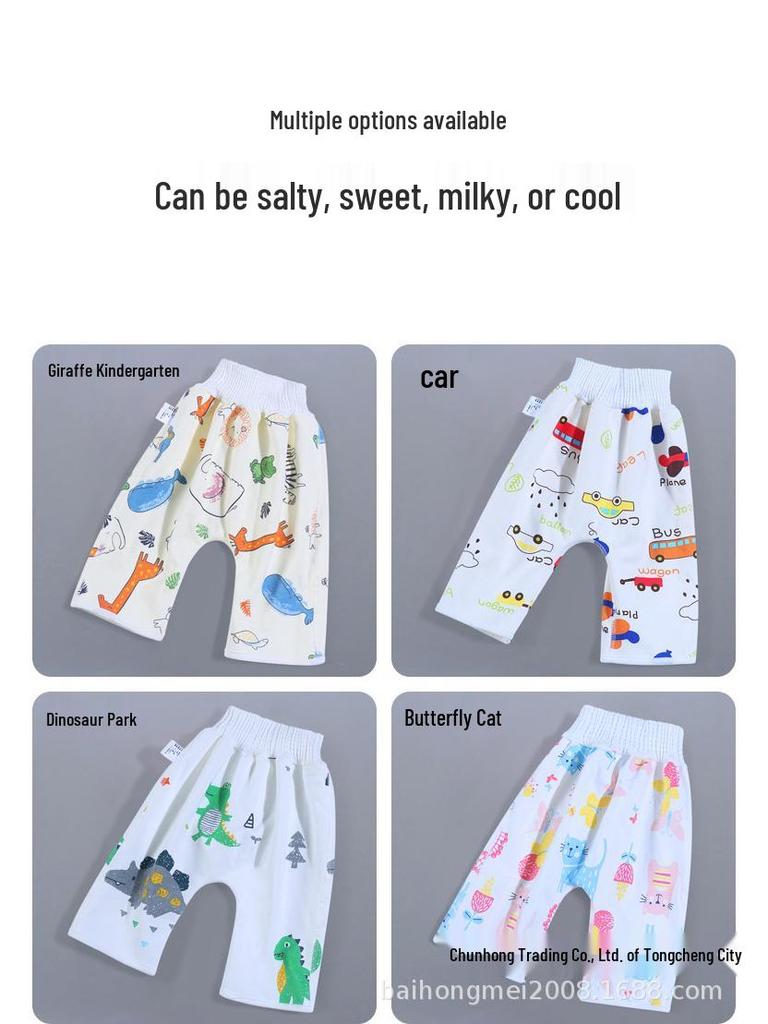 Children's Waterproof Training Diaper Pants - Washable Cotton Nighttime Protection
