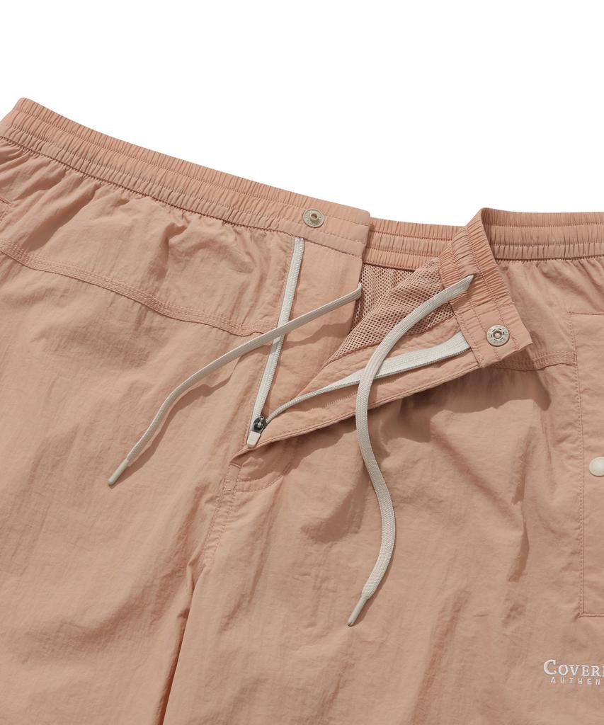 COVERNAT Comfy Nylon Windbreaker Pants Salmon