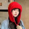 Angola red hat new beret autumn and winter forward hat retro octagonal hat small bucket hat