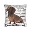 Dachshund Traits Pillow Case  Comfy Pillow Cover Fashion Pillowcases For Living Room Sofa