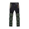 Outdoorhose für Herren, verschleißfest, wasserdicht, dehnbar, Farbblock, schnelltrocknend, elastische Taille, Taschen, Angeln, Klettern, Reisen, Wandern, Outdoorhose