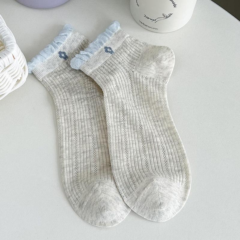 

Sock - Summer Lightweight Short Socks with Mesh Ventilation, Odor-Resistant and Sweat-Absorbing 1 pair світло-сірий колір