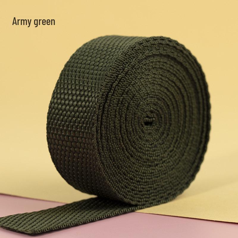 2.5 cm Colored Polypropylene & Nylon Webbing Backpack Strap | Flat Ribbon Handmade Accessories