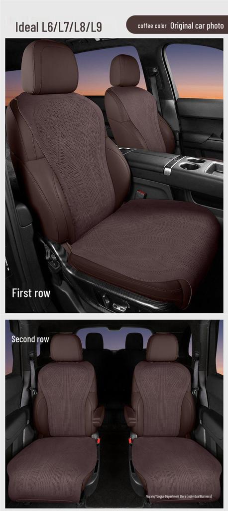 "Universal L6 L7 Car Seat Cushion: All-Season, Breathable, Perforated Full Coverage Seat Cover”
