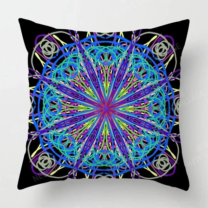 Fall Home Decor Autumn Living Room Throw Pillow Cover Sofa Boho Cushion Cover   Mandala