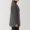 MUJI Women's Recycled Wool Blend Jacket Coat, BD0YWA4A, Mocha Brown, Size XS