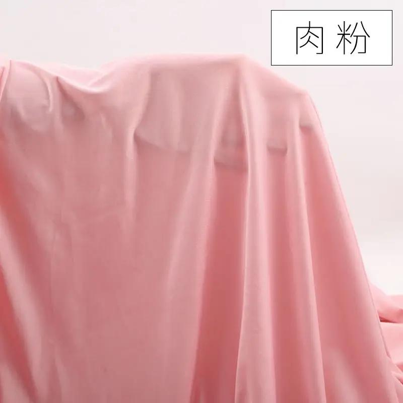 High Elastic Ice Silk Fabric Light Four-Sided Elastic Spring and Summer Clothing Dress Sunscreen Lining Sleeve Fabric