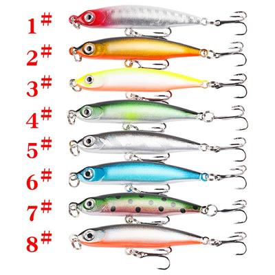 Fishing Submerged Pencil Hard Bait 5.3cm/3g with Lead Block Lures