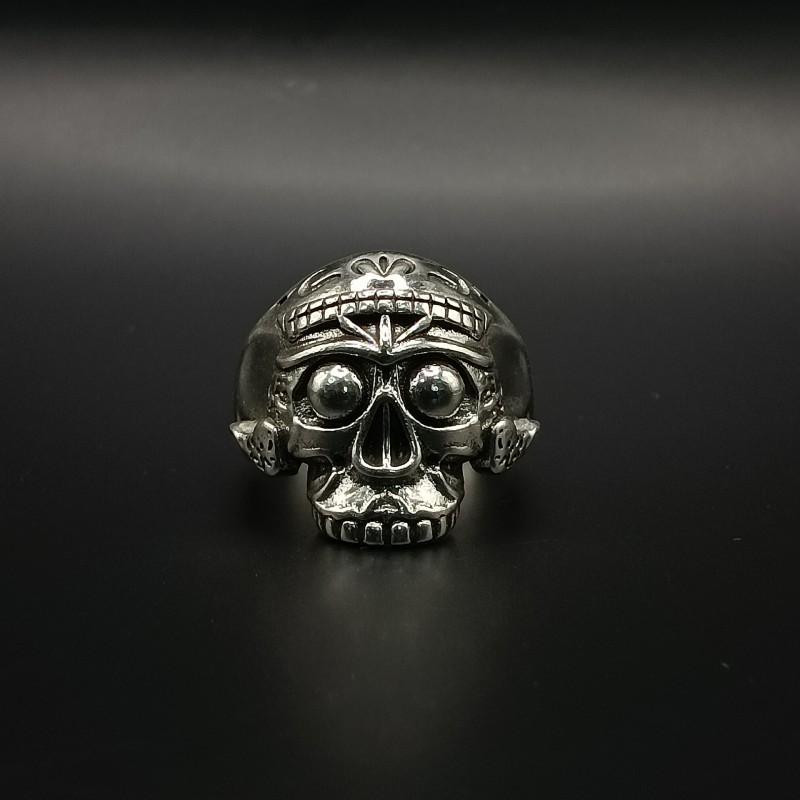 Adjustable Skull Ring Punk Gothic Retro Style Copper Statement Men Women