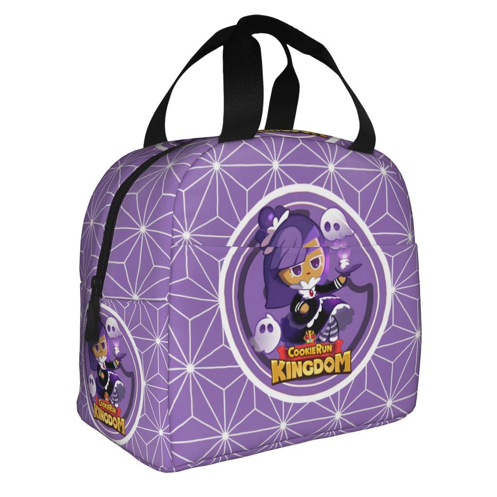 Cartoon Cookie Run Kingdom Game  Insulated Lunch Bags for School Office Anime  Waterproof Cooler Thermal Lunch Box Women Men