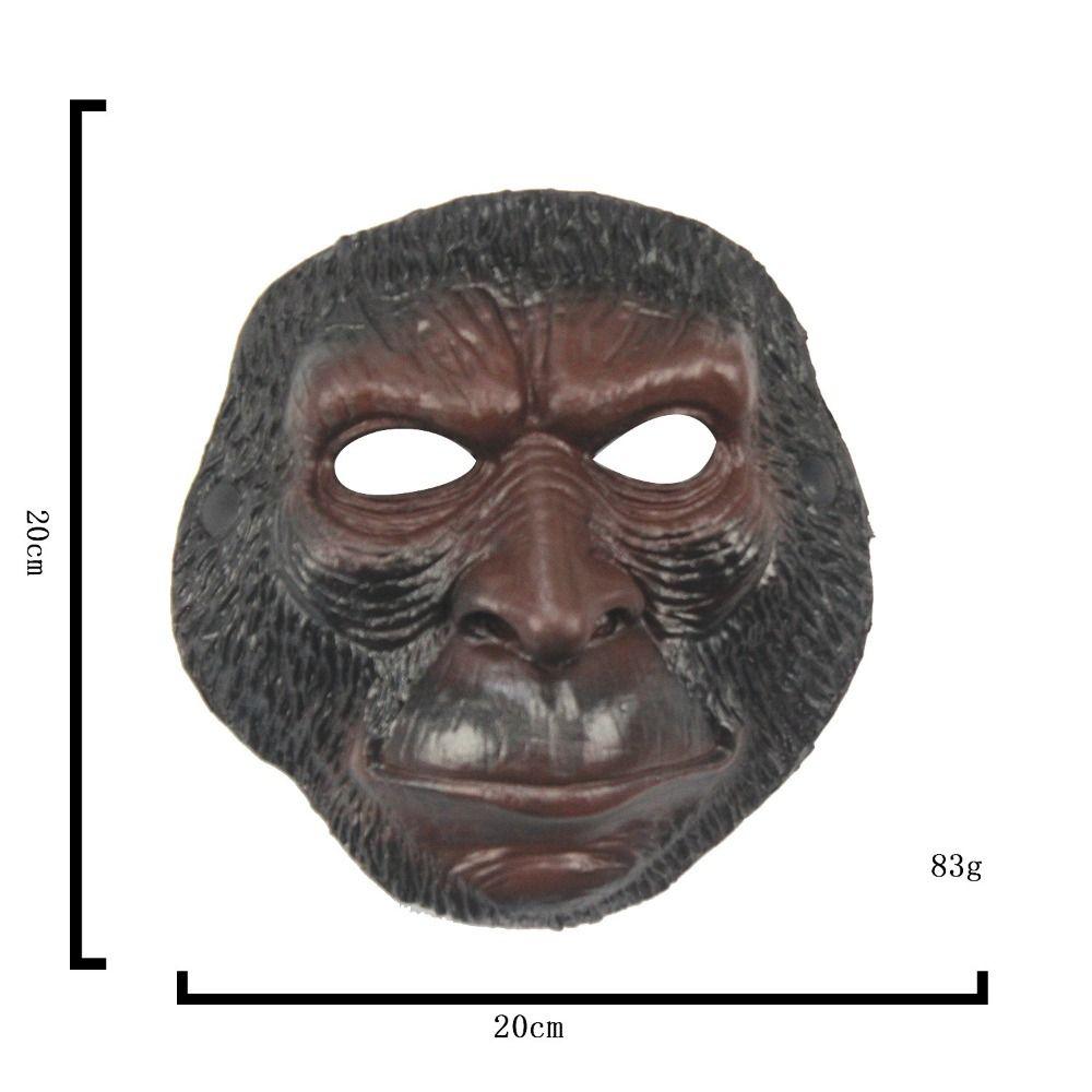 

Модный маскарадный косплей черная мифическая маска Гоку PU забавная маска животного полное лицо взрослый мужской маскирующий костюм кофейный