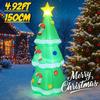 4.92FT Inflatable Toy Christmas Star Tree Xmas Yard Decoration With LED Light Christmas Supplie Home Decor Ornament Festive Gift