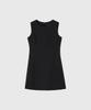 Lugkaeseuteu Erica Summer Wool Classic Mini Dress_Black