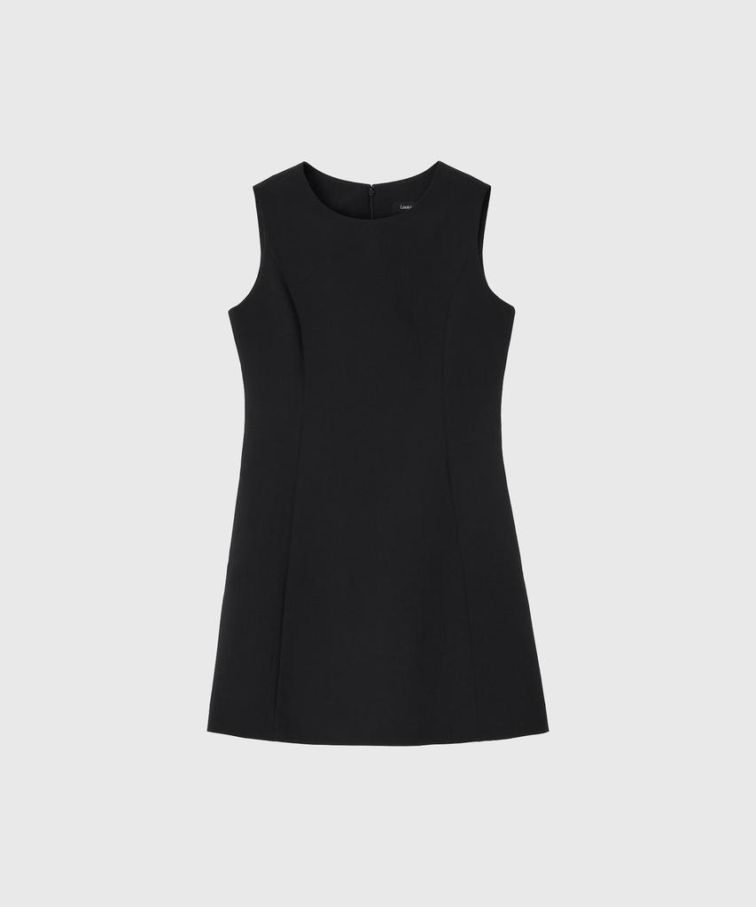 Lugkaeseuteu Erica Summer Wool Classic Mini Dress_Black