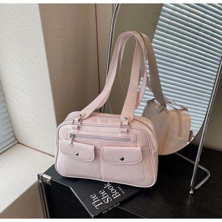 Retro tote bag versatile 2025 summer new niche underarm bag trendy fashion large capacity bag