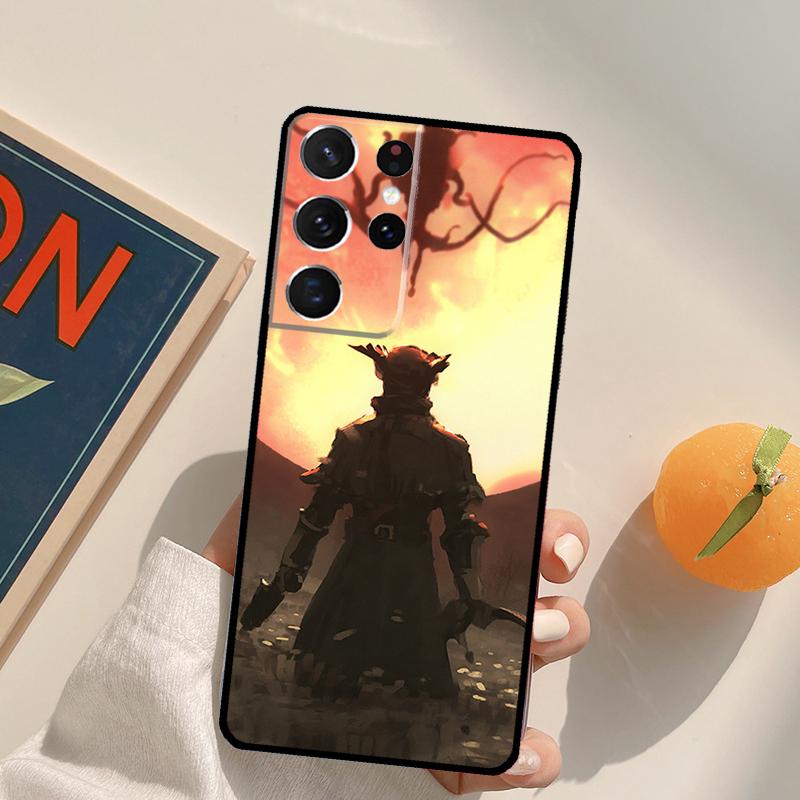 Bloodborne Dark Souls Phone Case For Samsung Galaxy S22 S23 S21 Ultra S20 FE S8 S9 S10 Plus Note 10 20 Ultra Cover