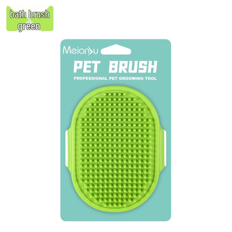 Meianju Multi-Purpose Pet Bath & Massage Brush - Portable, Easy-Cleaning Tool for Dogs & Cats
