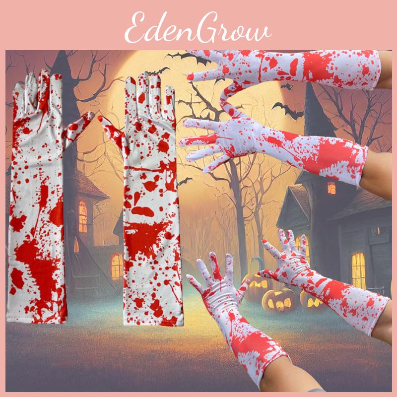 Red Bloodstained Gloves For Cosplay Halloween Costume Party Props