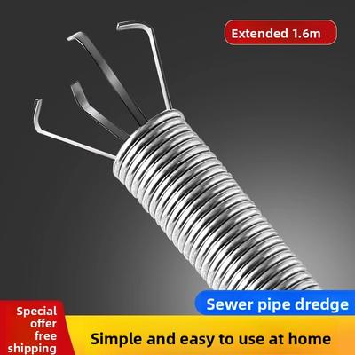 Sewer Manual Toilet Clearing Clogged Household Pipe Unclogger