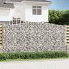Arched Gabion Basket 400x30x200/220 Cm Galvanized Iron