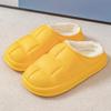 Waterproof cotton slippers for women to wear outside in winter, non-slip petals for indoor home use, warm home, and velvet slippers for men.