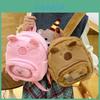 Capybara Plush Backpack With Zipper Closure For Daily Casual Use
