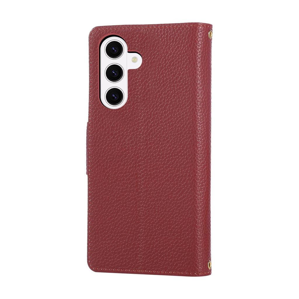 For Xiaomi 17 Pro Wallet Case with Strap/Multiple Card Slots Solid Color Leather Stand Phone Cover