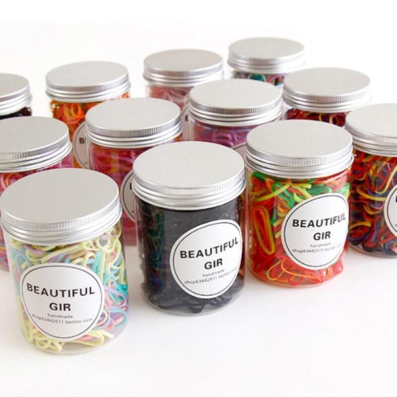 

A set of 300 colorful hair ties for women s daily use. CD7810_Vivid