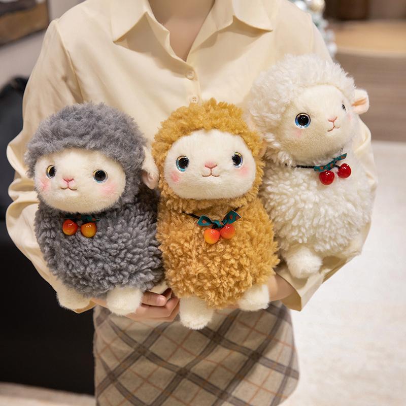 Cute Little Sheep Doll Plush Stuffed Toy Adorable Lamb Alpaca Ornament Soft Sleep Hug Pillow Sweet Birthday Gift To Friends