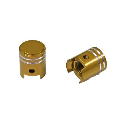 MOTO BASE Motorrad Luftventilkappe | MBAP-AVC-01 | Gold (Kolbentyp)