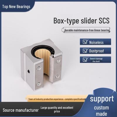 Silent Dustproof Linear Slider Bearing - Open SBR Type, No Sticking or Noise