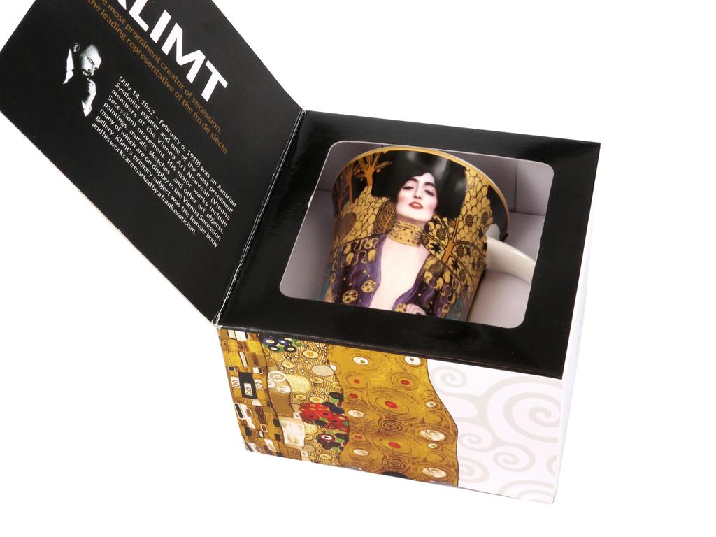 Kubek Porcelanowy Gustav Klimt Judyta Elegancki Prezent Dla Niej Dom