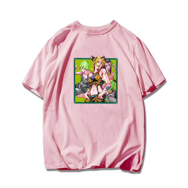 Jojo's Wonderful Adventure Empty Strip Xu Lun Stone Sea Sports Pure Cotton T-shirt Super Hot Men and Women Short-sleeved T-shirt