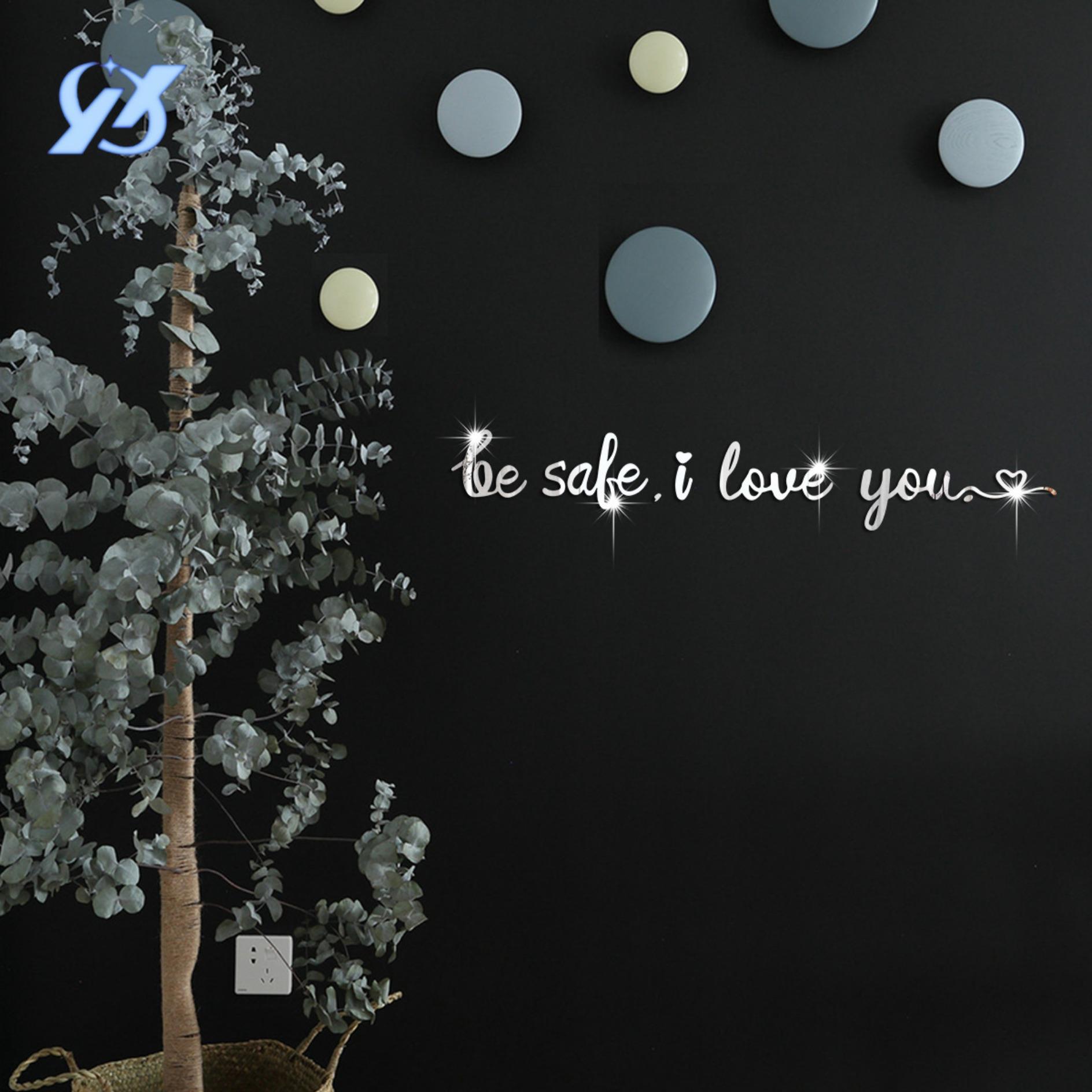 

English Quotes Mirror Stickers Acrylic Wall Stickers Decorative Wall Stickers