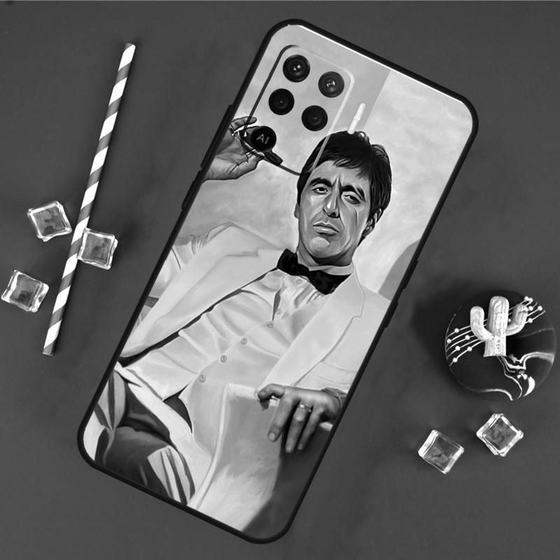 Al Pacino Scarface Phone Case For Oppo A18 A38 A58 A78 A98 A40 A60 A80 A91 A15 A17 A74 A94 A54 A57S A16 A76 A96