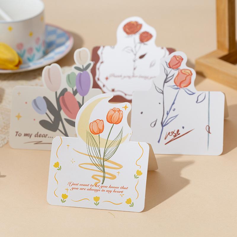 10 Pezzi Biglietti d'Invito Biglietti di Auguri Buon Compleanno Decorazione Fai da Te Biglietto Messaggio Biglietto Pieghevole Vuoto