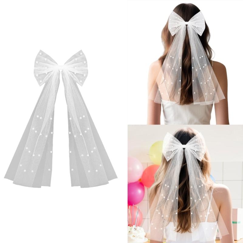 Brautschleier Schleife Haarspange Schmuck Braut Modernes Kopfschmuck Blingbling Haarschmuck Braut Hochzeitsfeier