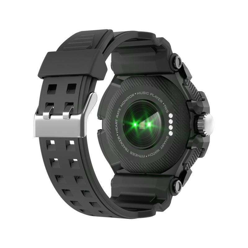 Rainbuvvy Chytré hodinky GT100 2 v 1 Bluetooth volání, srdeční frekvence, spánek, počítání kroků, počítání kalorií, sportovní hodinky s náhlavní soupravou Bluetooth