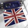 Living Room Rug 200x300 UNION JACK PATCHWORK 1A2T Blue Handmade In Wool Ideal for Dining Room