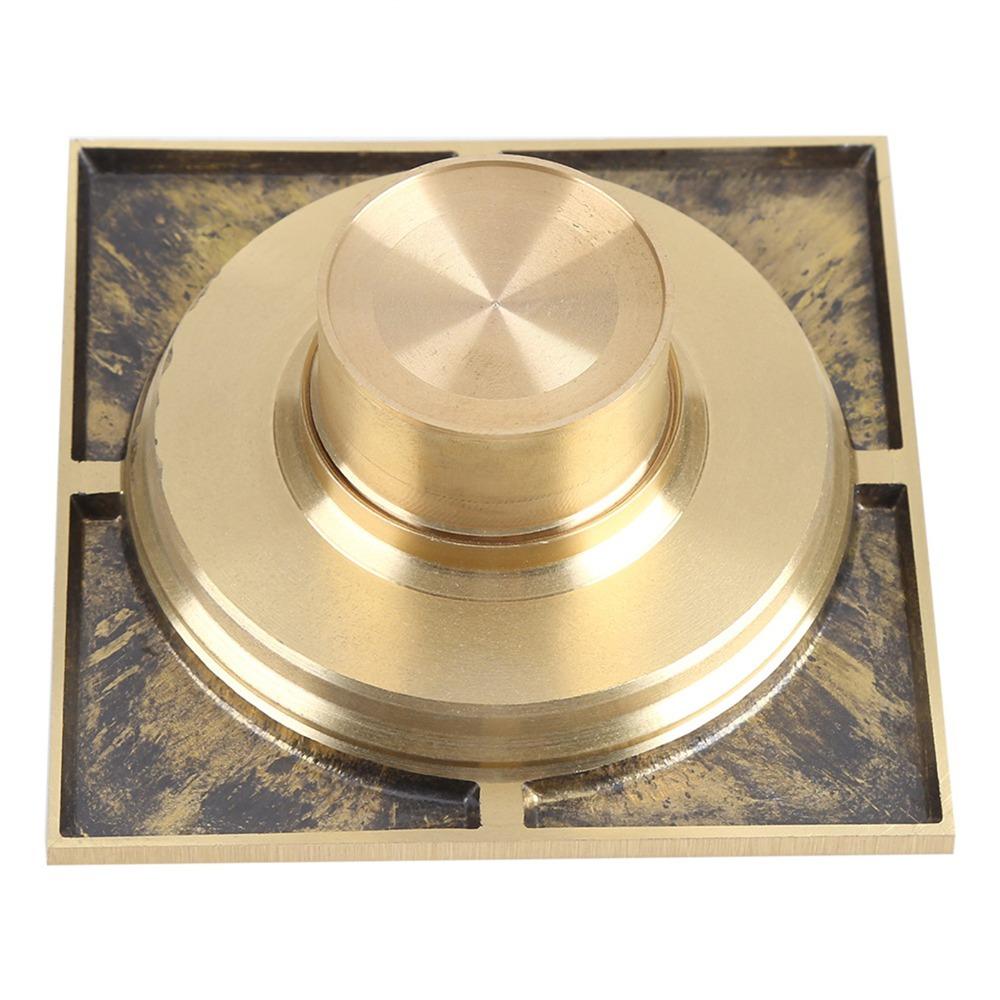 Brass Shower Floor Drain Square Bathroom Waste Grate Durable Shower Drain Grate Laundry Room