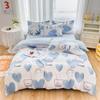 Small Fresh Thickened Pure Cotton Brushed Four-piece Set New Autumn and Winter Cotton Dormitory Bed Sheet Quilt Cover Bedding