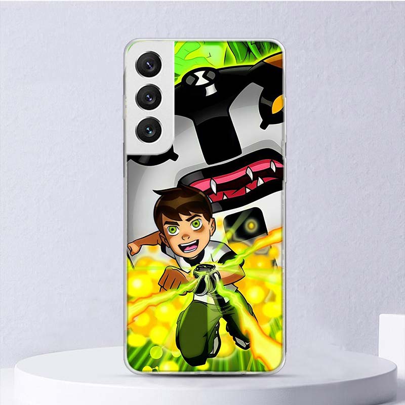 Cartoon Ben 10 Soft Case For Samsung Galaxy S25 S24 S23 S22 Ultra Phone Cover S21 S20 FE S10 Plus S10E S25U Funda Coque