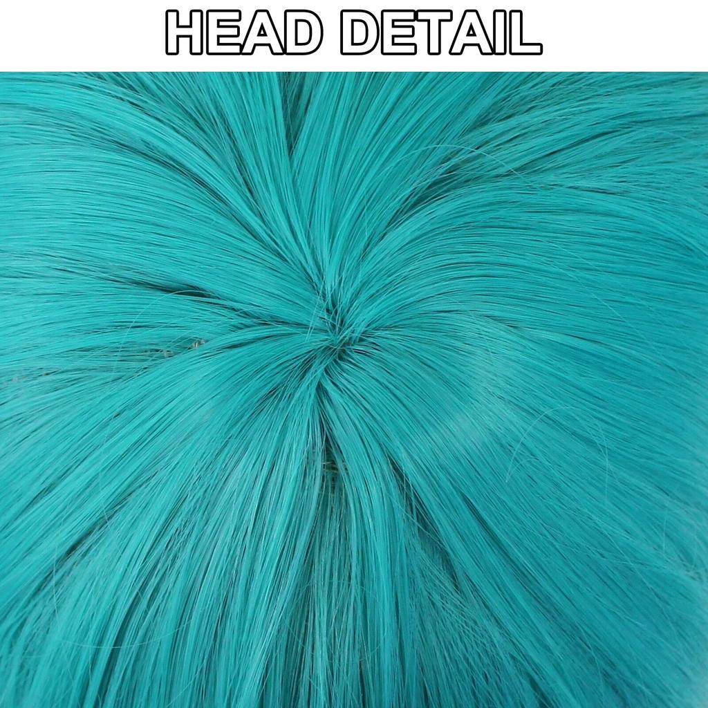 Long Straight Silver Blue Dragon Ball Bulma Cosplay Wig for Halloween Christmas School Thanksgiving Day