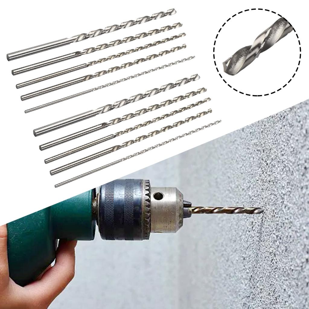 New Power Tools Drilling Machines Drill Bit Electric Drill Accessories Extra Long 10PCS 2mm 3.5mm 3mm High Speed Steel