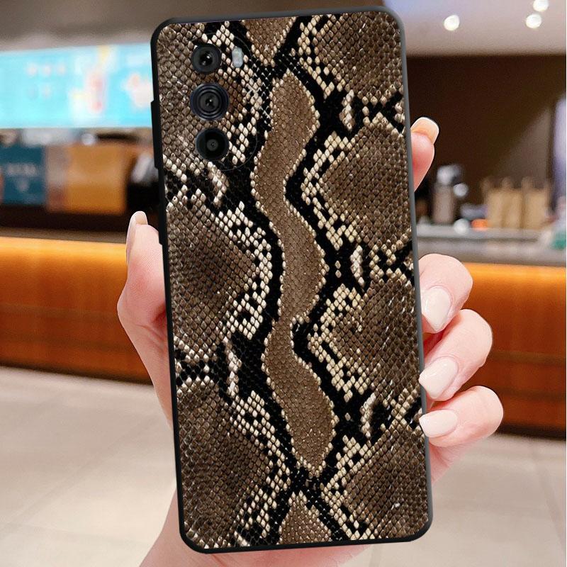 

Snake Skin Phone Case For Motorola Edge 60 50 40 Pro 60 50 40 30 Ultra Neo Fusion Moto G Play G Stylus G Carcasas Moto edge 60 pro