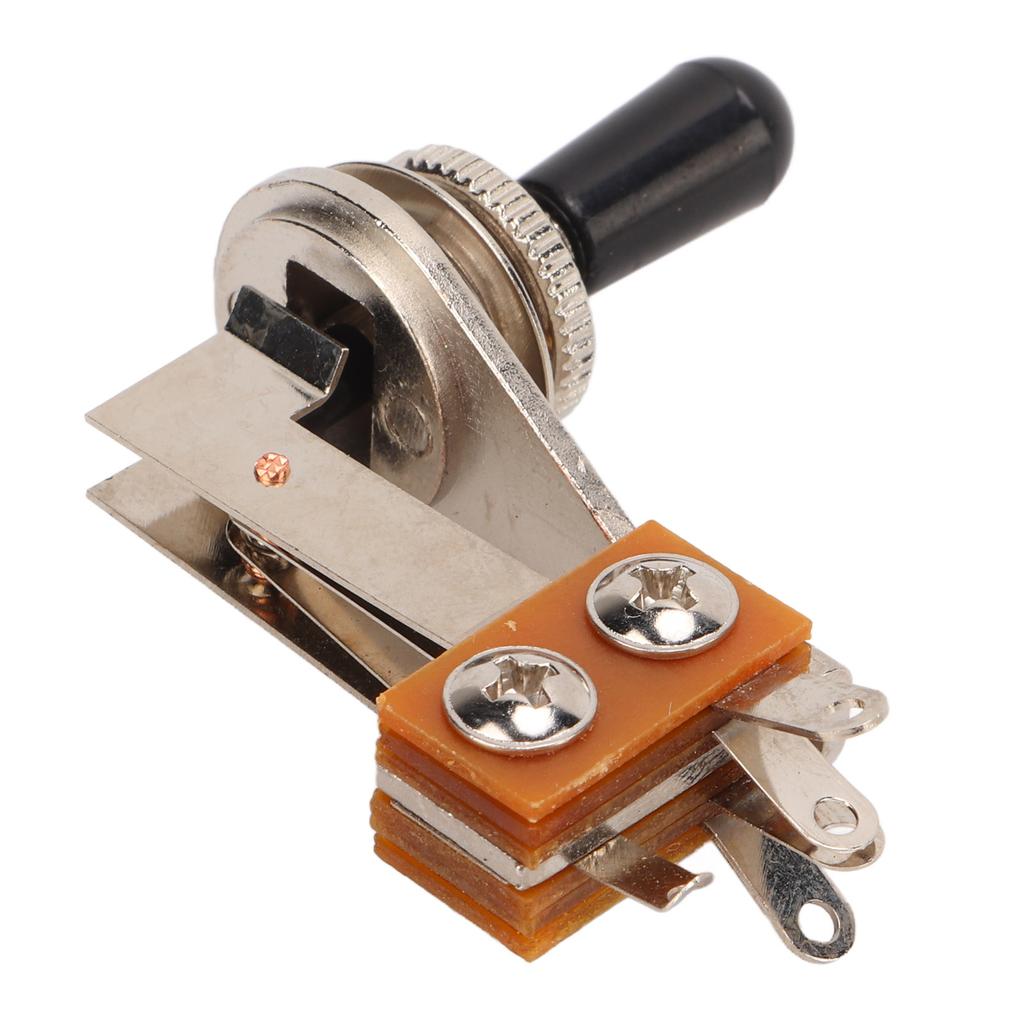 3 Way L Shaped Toggle Switch Electric Guitar Pickup Selector Replacement Tones Control PartsBlack