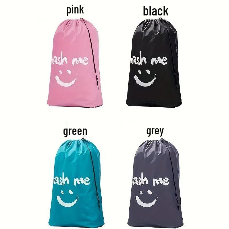 Oxford Cloth Drawstring Laundry Bag: Dustproof Travel Storage for Clothes